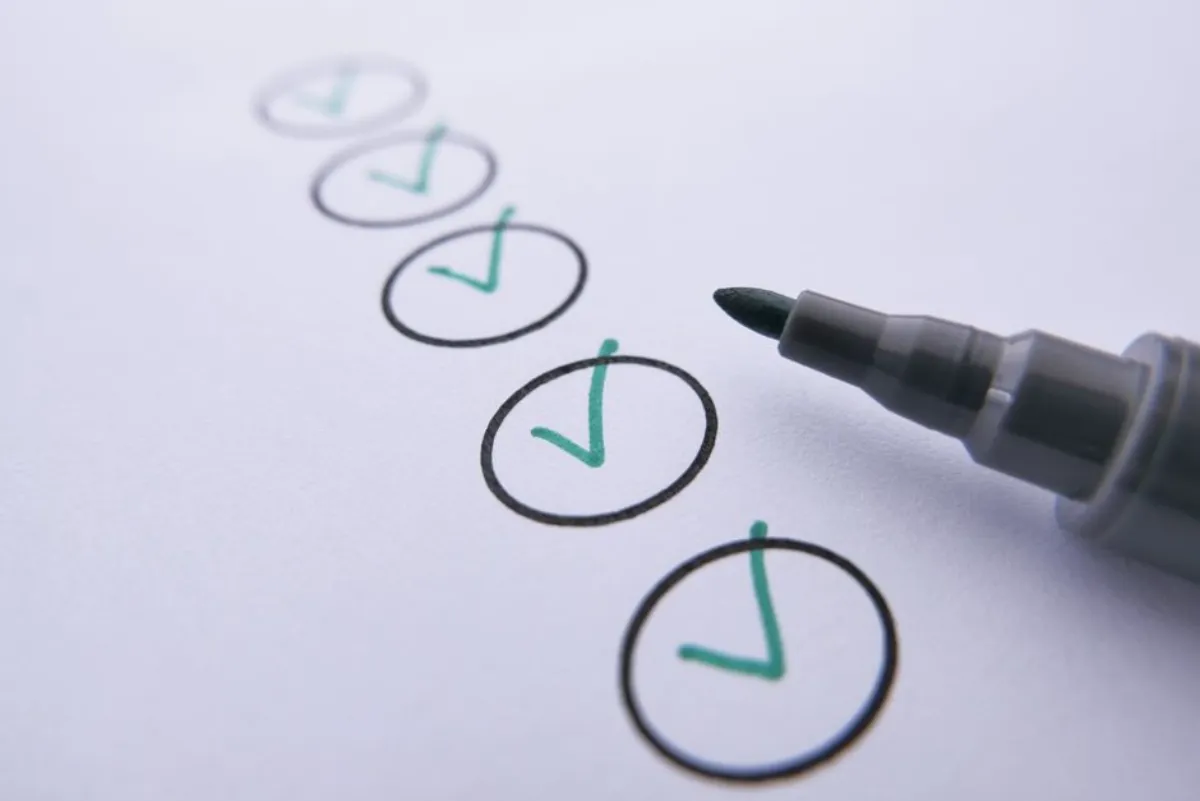 rating checklist